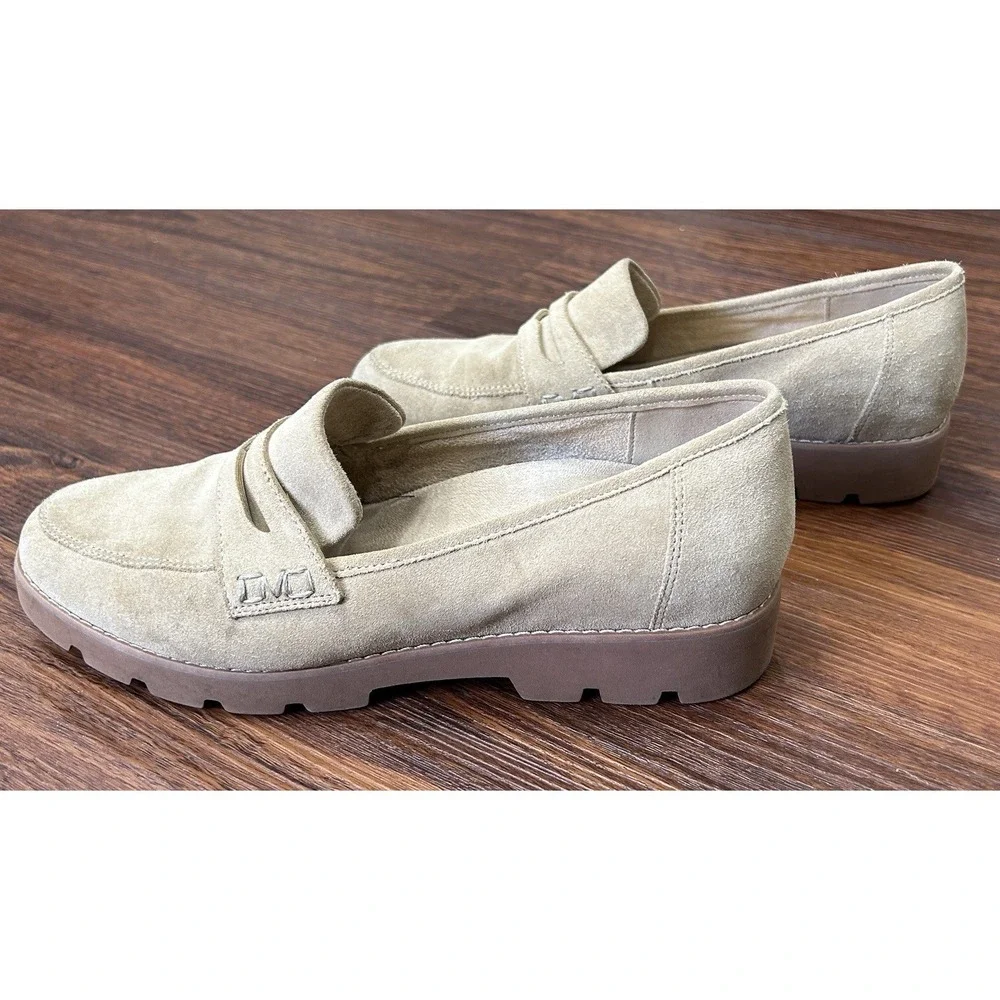 Vionic Cheryl II Women's Size 10 Sand Suede Arch Support Loafers
